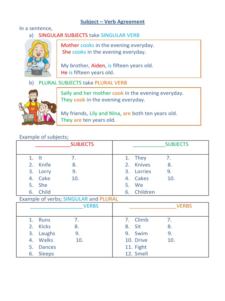 subject-agreement-worksheets