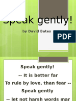 Spek Gently - Poem