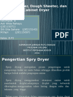 Spry Dryer, Sheeter& Cabinet Dryer