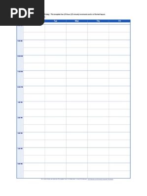 Schedule 5 Day