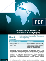International Journal of Research in Geography - ARC Journals