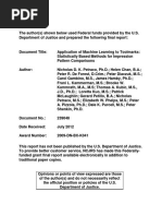 Machine Learning Tool Marks