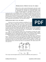 M M P A: Athematical Odellingof A Hoto-Voltaic (PV) Rray