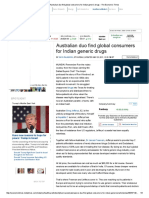 Hepatitis C - Australian Duo Find Global Consumers For Indian Generic Drugs - The Economic Times