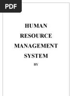 Download Project Report On Human Resource Management by Manish Yadav SN35060820 doc pdf
