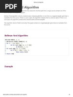 Bellman Ford Algorithm