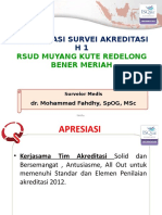 Survey Hari 1 RSUD Muyang Kute Redelong Bener Meriah