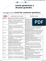 DTC - Kia - Codigos de Motores Gasolina