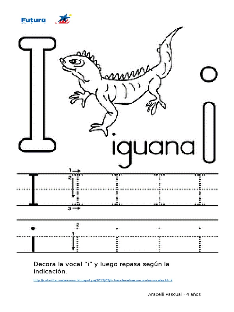 Actividades de la vocal "i" para preescolar | PDF | Artes del Lenguaje ...