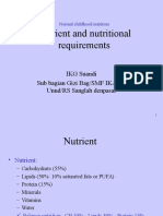 Nutrient and Nutritional Requirement