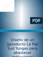 Diseño de Un Gasoducto La Paz Sud Yungas