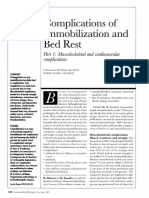 Consequence of Immobilization