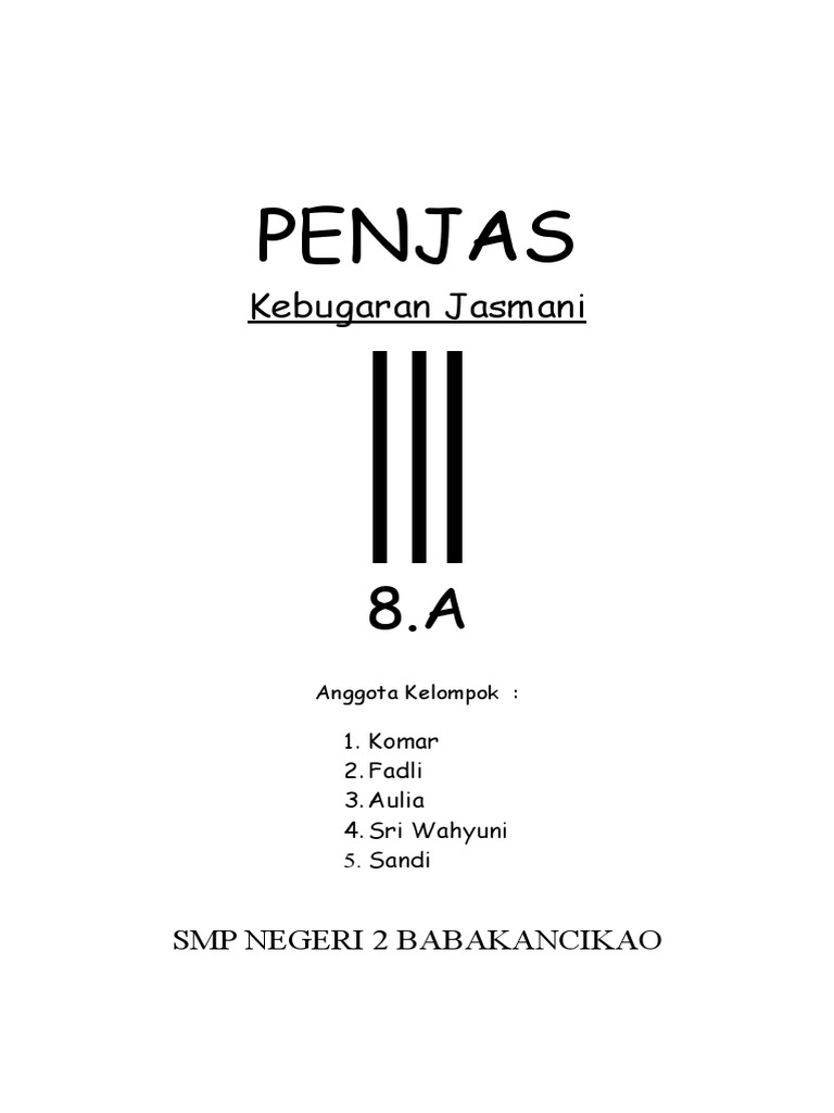 Penjas Kebugaran Jasmani
