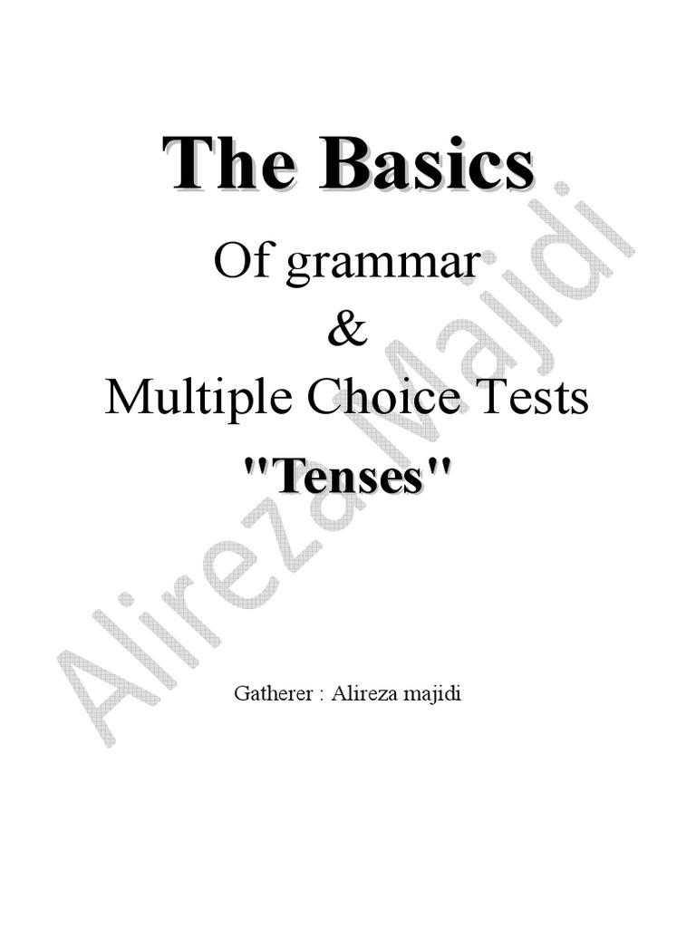 Multiple Choice Test PDF | PDF | Perfect (Grammar) | Grammatical Tense