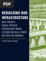 Sanders's report on Trump's infrastructure package