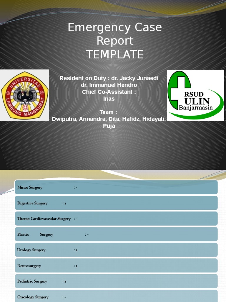 Emergency Case Template | Download Free PDF | Emergency Department ...