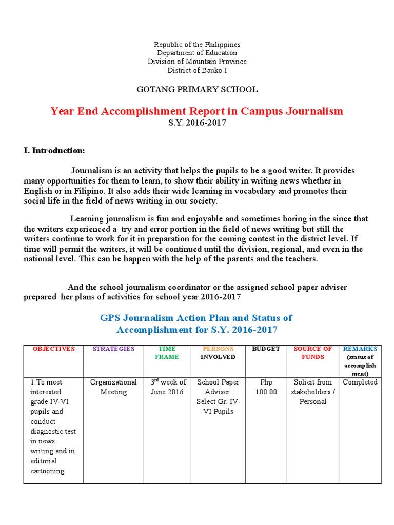 Journalism Report 2016 Journalism Cognition