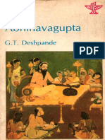 G T Deshpande - Abhinavagupta