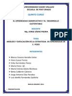 Análisis de la estrategia de aprendizaje de C. Pozo