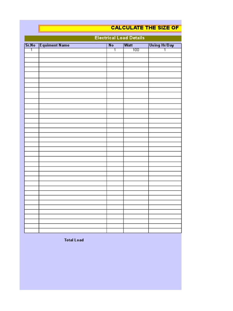Battery size Calculator.xls