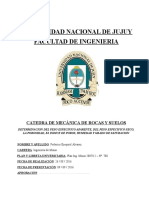 Determinacion Del Peso Especifico Aparente, Del Peso Especifico Seco, La Porosidad, El Indice de Poros, Humedad y Grado de Saturacion