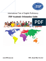 International Test of English Proficiency: iTEP Academic Orientation Guide