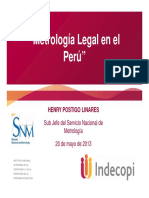 Metrología Legal en el Perú: Normas y Servicios