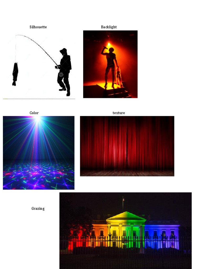 Silhouette Backlight Color Texture Guide | PDF