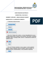 Examen Final Maquinas Electricas II Ciclo 2016-II