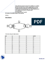 State Diagram:: Truth Table Relating S, R, T, Q (T) To Q (t+1) Q (T) S R T Q (t+1)