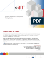 Financial Performance Management Training Catalog - Self Paced, Instructor Led, On-site Classes - QueBIT Consulting