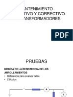 Mantenimiento Preventivo y Correctivo de Transformadores