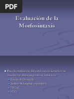 Evaluacion Morfosintaxis