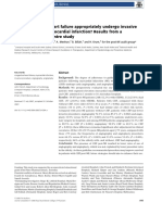 Do Patients With Heart Failure Appropriately Undergo Invasive Procedures Post-Myocardial Infarction Results From A Prospective Multicentre Study PDF