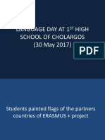 language day at 1st high school of cholargos