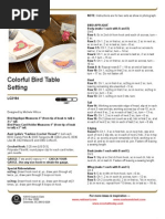 Download Free Pattern - Colorful Bird Table Setting LC2194 by Red Heart Yarns SN35066027 doc pdf