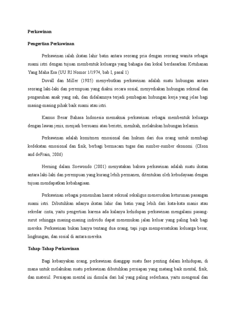 Arti Dan Tahap Perkawinan Pdf
