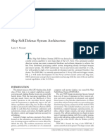 Ship Self-Defense System Architecture: Larry S. Norcutt