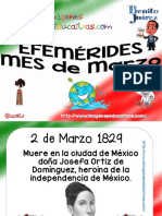 Efemérides Mes de Marzo Bandera PDF