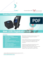 Product Datasheet Usb Registration Units