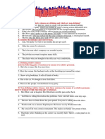 Defining & Non-Defining Exercises With Answers PDF