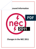 Background Infornation Changes NEC 2011