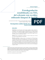 PL v1 n1 54 Fotodegradacion Tio2 Lmpara PDF