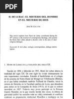 Lubac. Dios Hombre