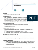 5.1.2.3 Packet Tracer - The Client Interaction