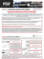 Download Jeep YJ MetalCloak Front Tube Fender Installation Instructions by MetalCloak A Division of Armored Works LLC SN35068211 doc pdf