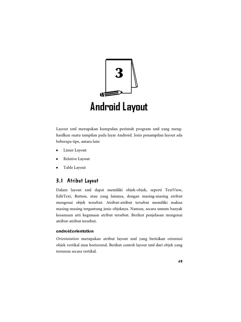 Panduan Layout XML Android | PDF | Komputer