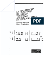 La Binarizacion de Los Ritmos Ternarios Africanos en América Latina. Rolando Pérez Fernández