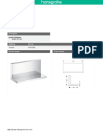 Axor Showercollection Shelf 24 X 12: Product Data Sheet PDF