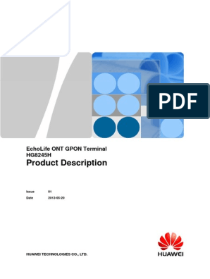 Huawei Hg8245 Manual